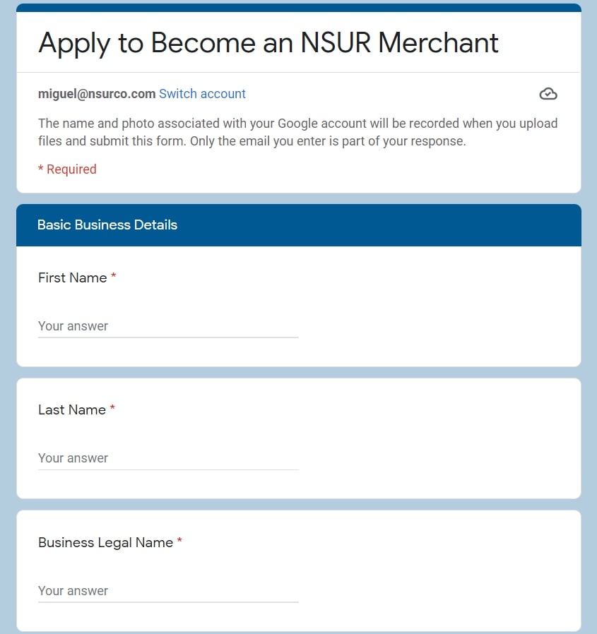 How to Apply on NSUR as a Merchant